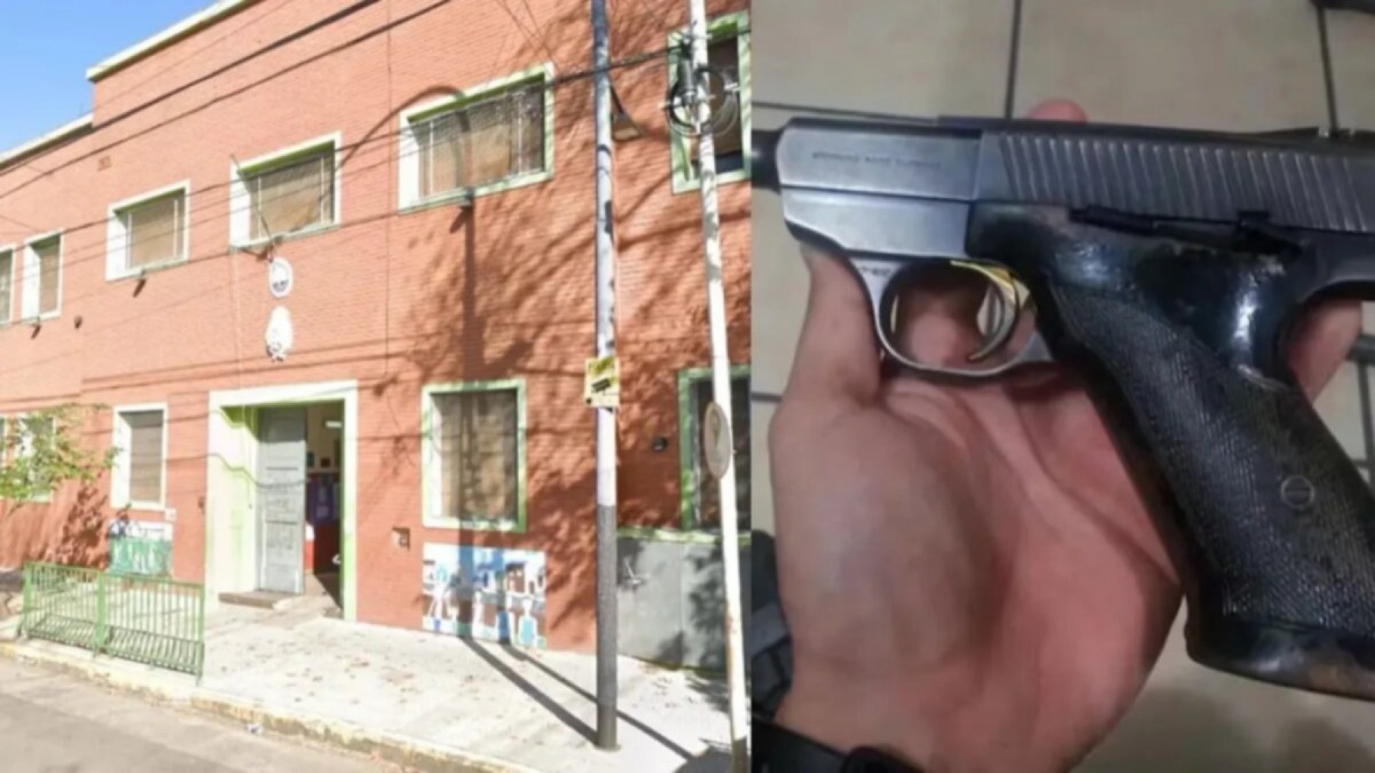Flores: un nene de 6 años sacó un pistola calibre 22 en plena clase